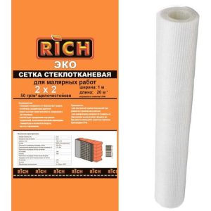 Сетка 2 мм х 2 мм (1 м х 20 м) RICH ЭКО Белая